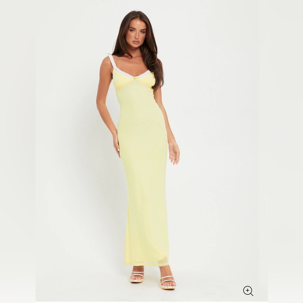 Tiger Mist Yellow Maxi Dress
